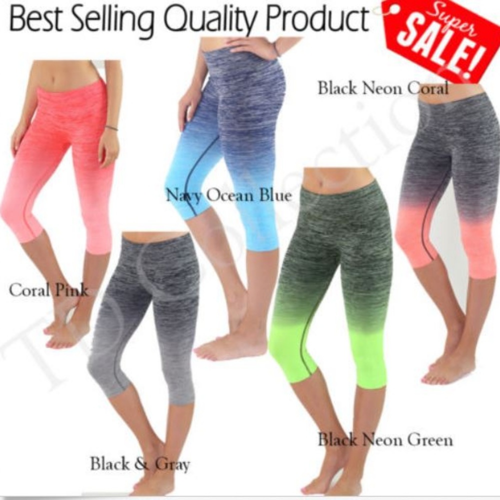 Women Sports YOGA Workout Gym Fitness Capri  pants
